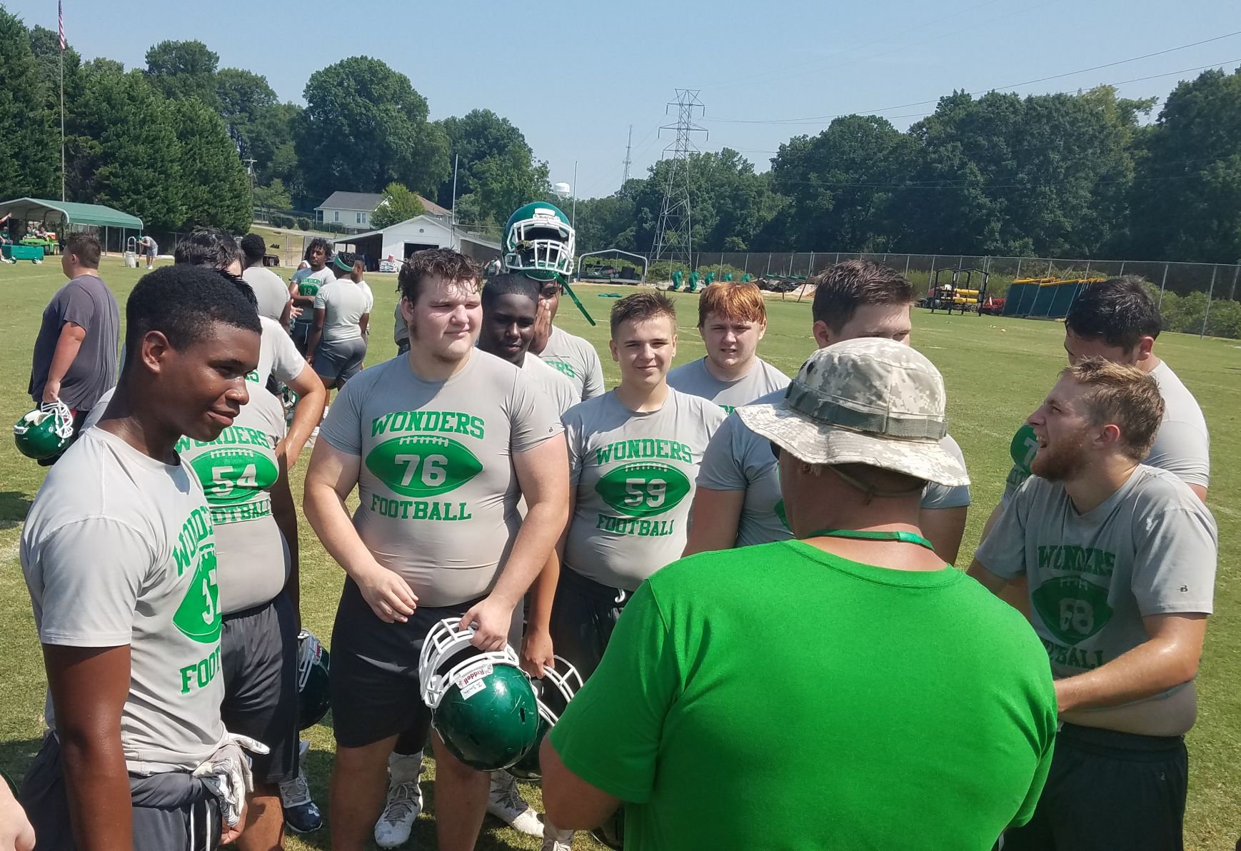 A.L. Brown football players